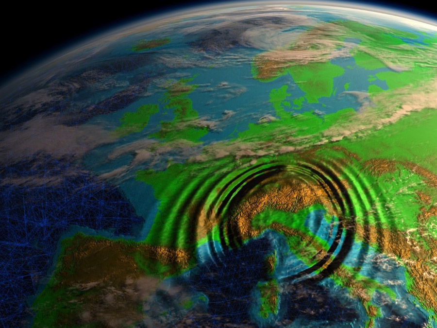 地震頻率諧振勘探